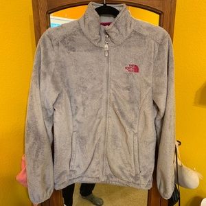North Face grey super soft jacket